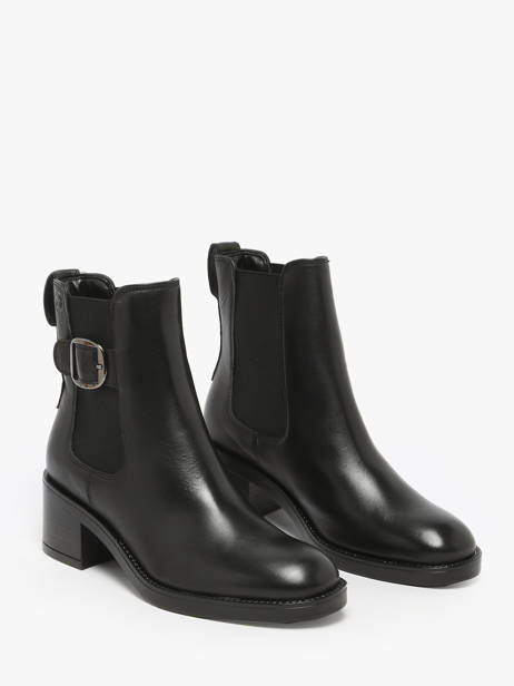 Enkellaarsjes Met Hak Uit Leder Tamaris Zwart women 45 ander zicht 1